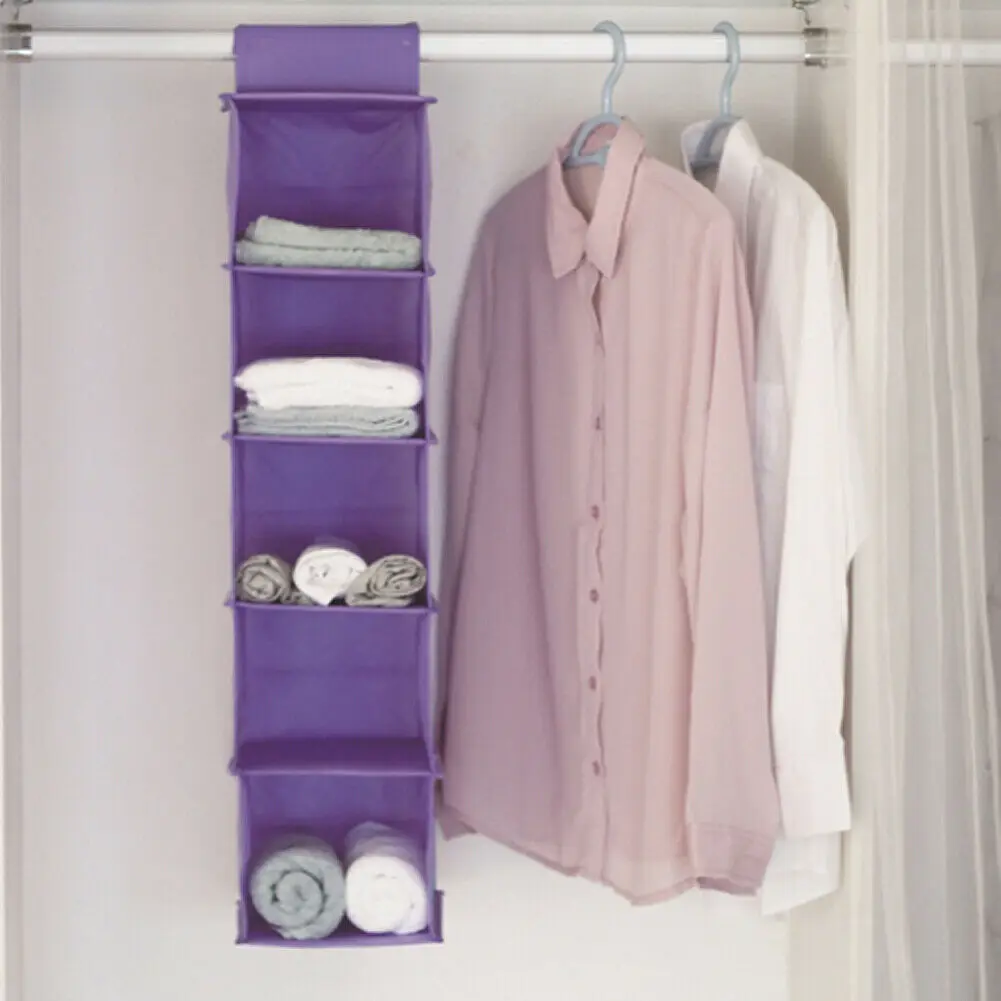 5 полок подвесные органайзеры для одежды штаны держатель шкаф хранения