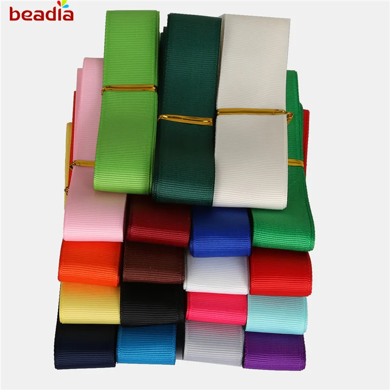 Атласная двухсторонняя лента шнур 25 мм (1 дюйм) сплошного цвета фурнитура для