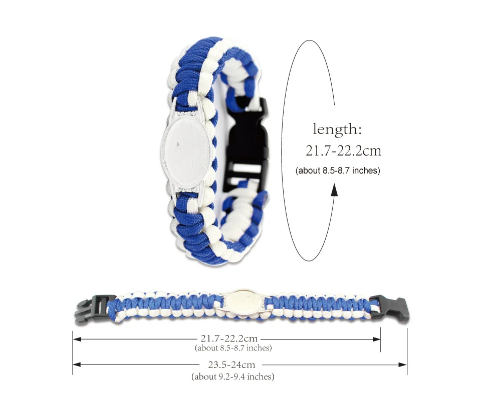 Браслет для мужчин и женщин плетеный браслет защиты от диабетиков кемпинга