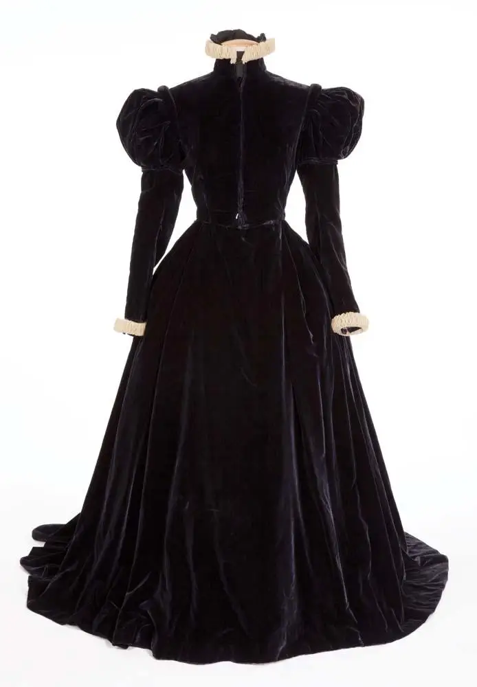 Cosplaydiy Mary Of Scotland костюм для косплея черное бархатное платье женское средневековое