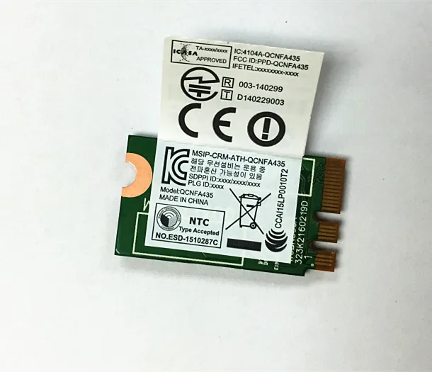 Wi-Fi  Qualcomm Atheros QCA9377 QCNFA435 802.11AC 2, 4G/5  NGFF WIFI +  Bluetooth 4, 1 433 /