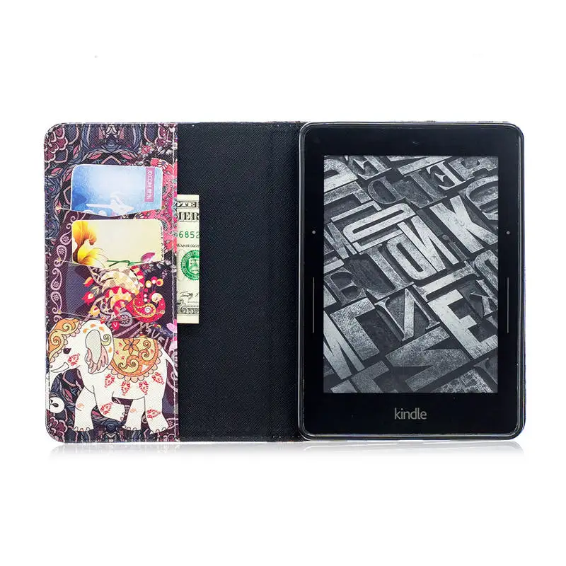 3D Печатный чехол из ТПУ для Amazon kindle Voyage 6 дюймов Чехол для электронной книги тонкий Funda для kindle Voyage чехол для сна и пробуждения+ подарки