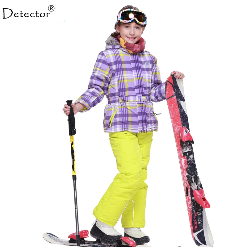 Лыжный костюм Detector для мальчиков и девочек комплект толстой зимней одежды