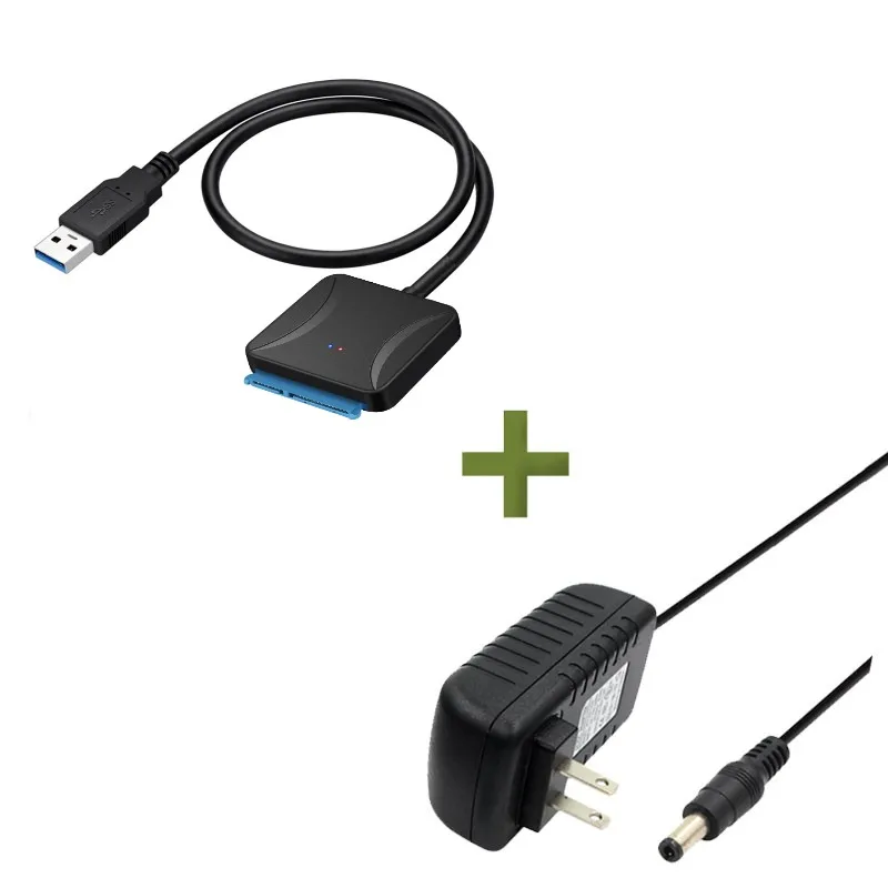 Адаптер для жесткого диска с USB 3 0 на SATA 2 5 дюйма 12 В А переменный ток|Компьютерные