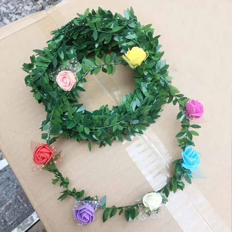 Шелковая гирлянда из ПВХ 1 метр|artificial flower vine|flower vineartificial flowers |