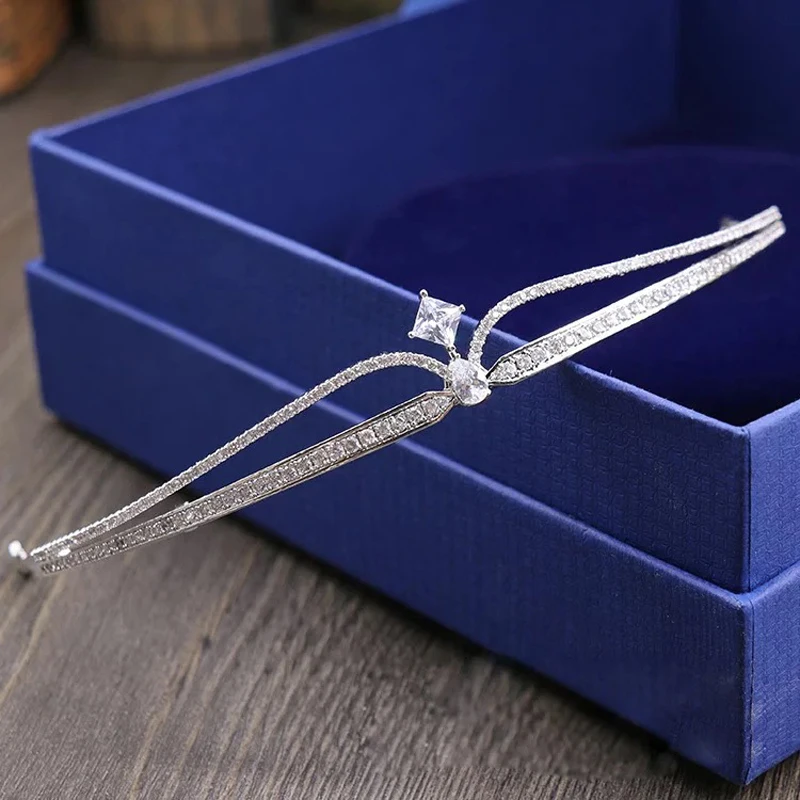 Европейский покрытием кристалл невесты тиары Циркон Листья Свадебные