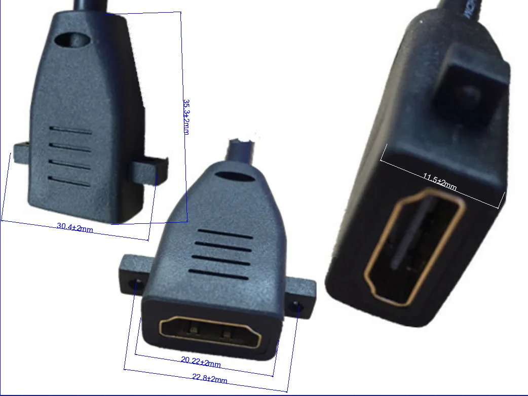 0 15 м HDMI Женский к женскому панельному удлинительному позолоченному кабелю|female to