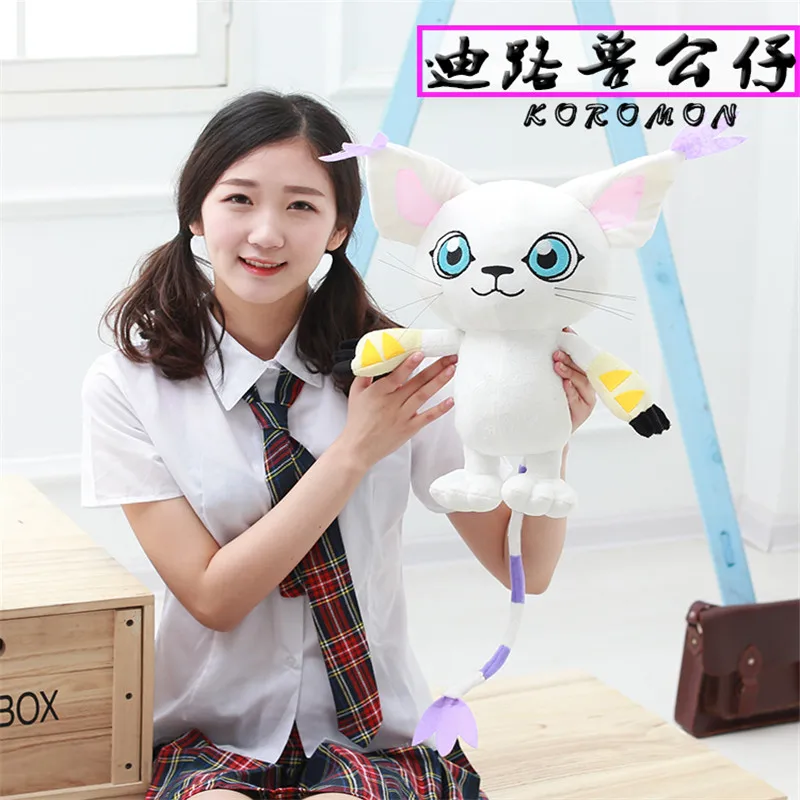 45 см аниме Digimon monster Хвостовая плюшевая кукла цифровая фигурка монстра Yagami Hikari плюшевая игрушка для питомца высококачественные игрушки для подарков