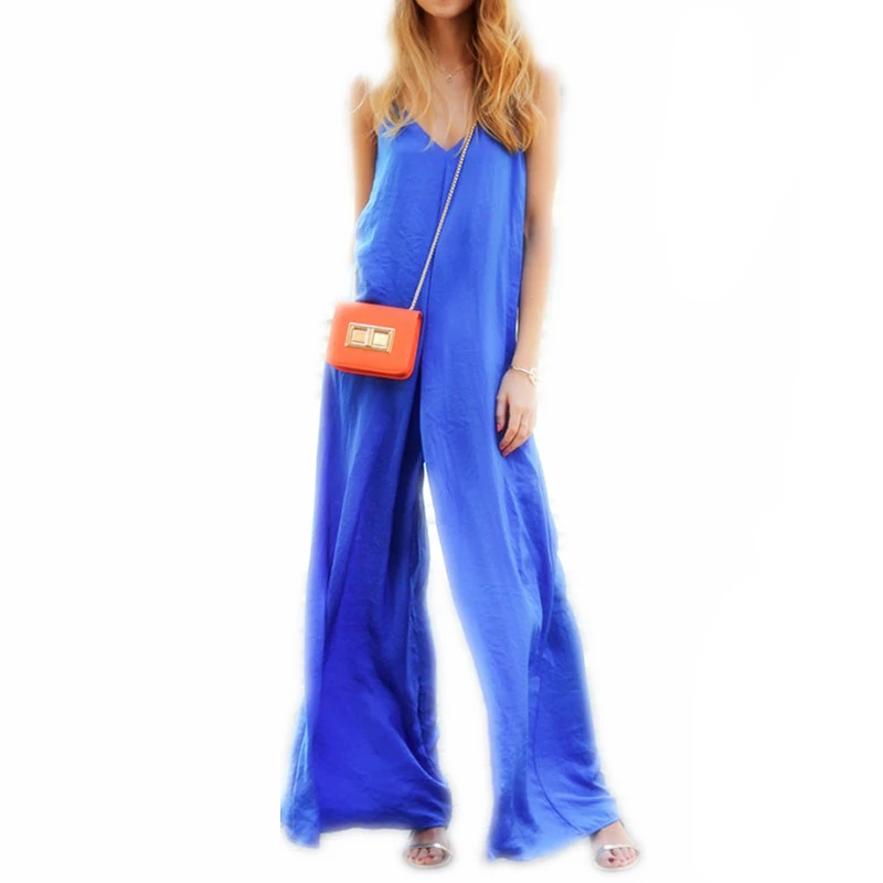 New Arrivals Fashion Hot Women Ladies Clubwear V Neck Playsuit Party Beach Jumpsuit Casual Wide Leg Retro Plus size to 3XL | Женская