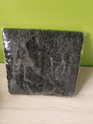 black 144 шт 2 см мини пена Искусственный цветок розы Букет Многоцветный Роза свадебное украшение цветок розы 1 упаковка - Цвет: black