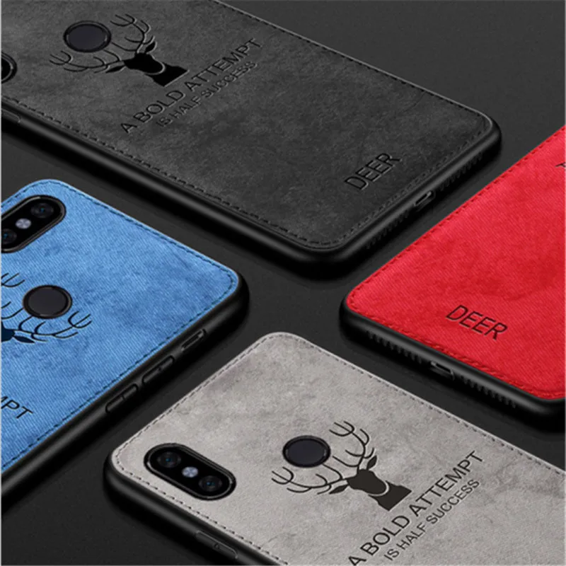 Противоударный тканевый чехол с оленем для Xiao mi Red mi 7 Note 7 6 Pro 6A 5 Plus 4X S2 mi 9 SE mi 8 Lite A1 A2 Max 3 mi x 3 Pocophone F1