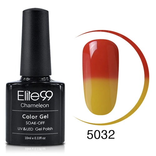 TC5032 Elite99 Гель-лак для ногтей, меняющий температуру, 100 цветов, Термальный, меняющий цвет,, УФ/светодиодный лак, 10 мл - Цвет: TC5032
