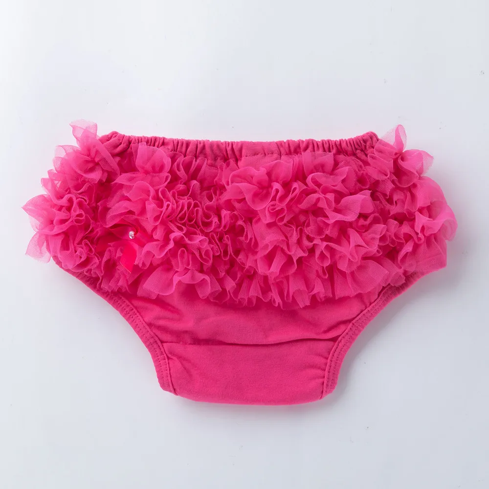 ARLONEET Newborn Bowknot Bloomers shorts Cute Baby lace Diaper Cover Shorts Summer Ruffle Pants PP Nappy Underwear shorts J0620 - Цвет: HOT