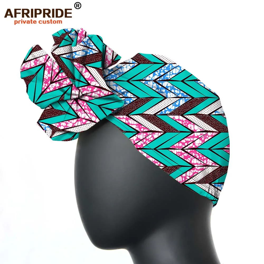 African headtie hat nigeria turban headband already tied african head wraps cap head scarf ankara fabric print AFRIPRIDE A19H003 - Цвет: 124B
