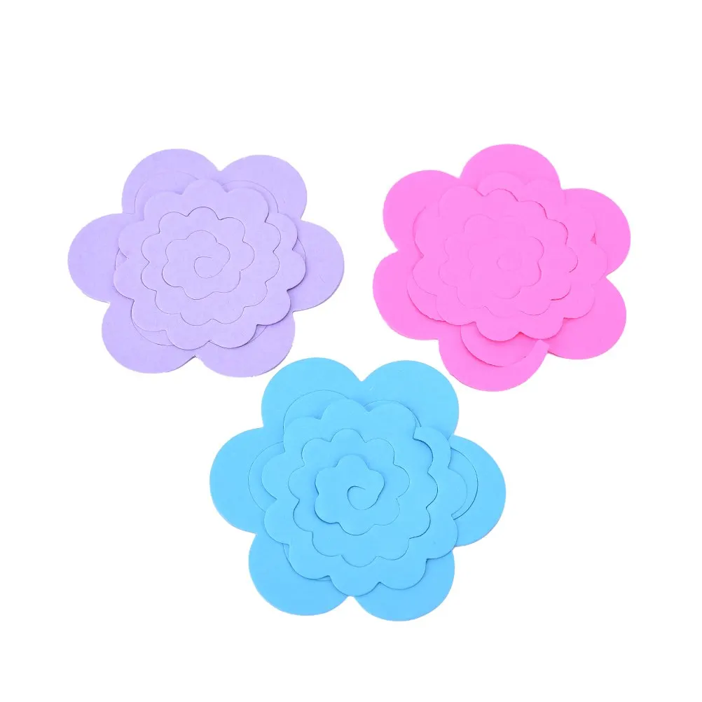 

Paper Quilling flowers rose paper diy handmade material accessories Paper Material two sizes 22pcs/lot Jewelry Tool