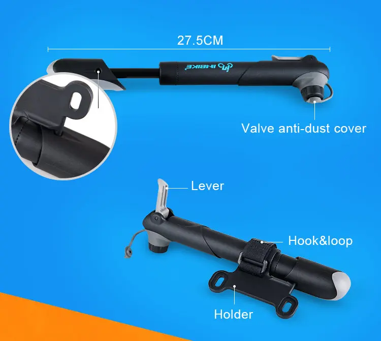INBIKE мини велосипедный насос дорожный велосипед MTB воздушный насос 17 см/20 см 309
