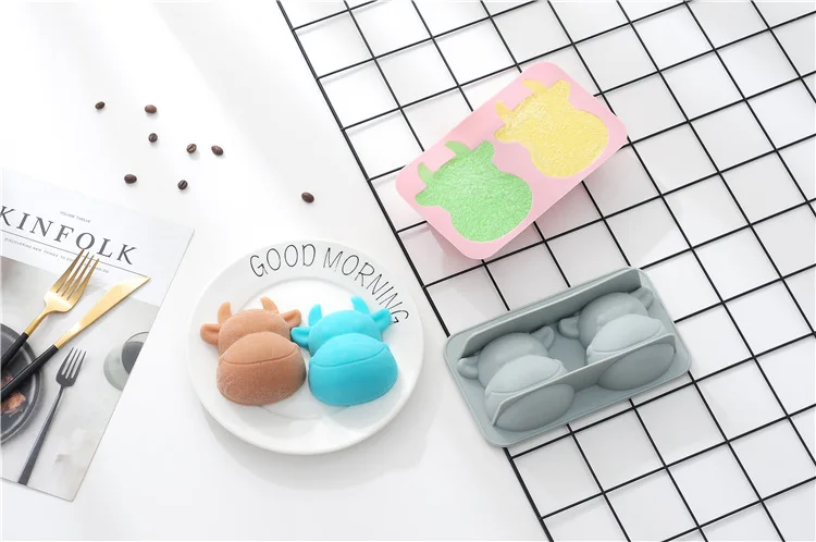 1 шт. Рождественская силиконовая форма с головой коровы силиконовые формы для