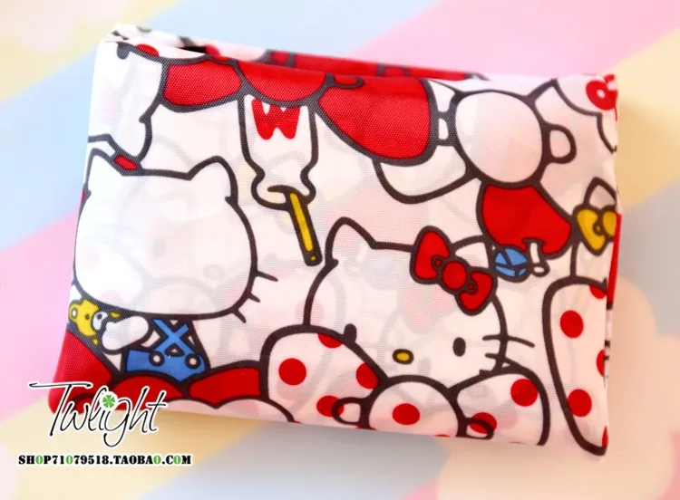 Мультяшная Мелодия cinnamoroll пудинг собака Оксфорд ткань сумка на плечо портативный Эко-дружественные продуктовые сумки Многоразовые Сумки для дам