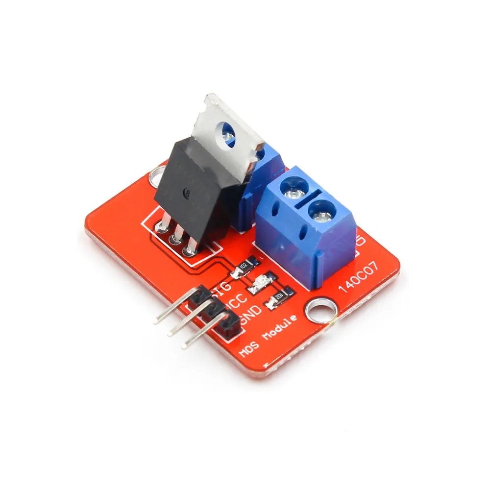 0 24 в топ Mosfet Кнопка IRF520 драйвер MOS модуль MCU ARM Raspberry pi|Интегральные схемы| |