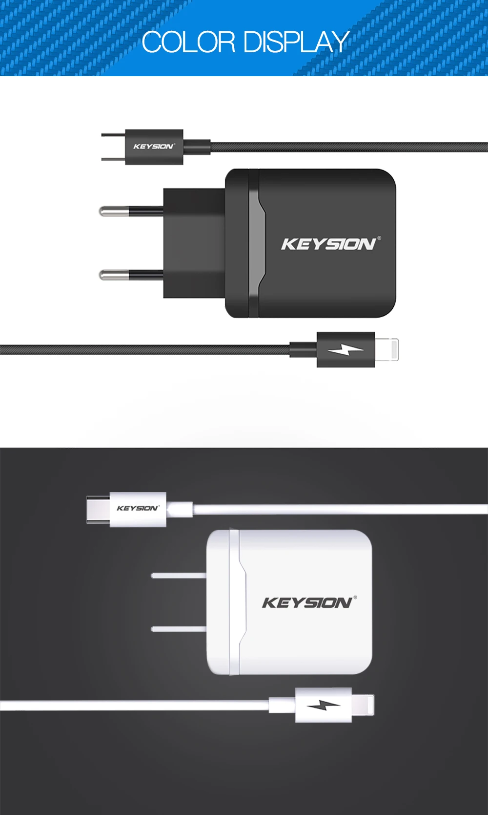 KEYSION 18 Вт USB-C PD быстрое зарядное устройство для iPhone XS Max XR X type-C дорожное настенное быстрое зарядное устройство QC 3,0 PD Быстрая зарядка для 8 8 Plus