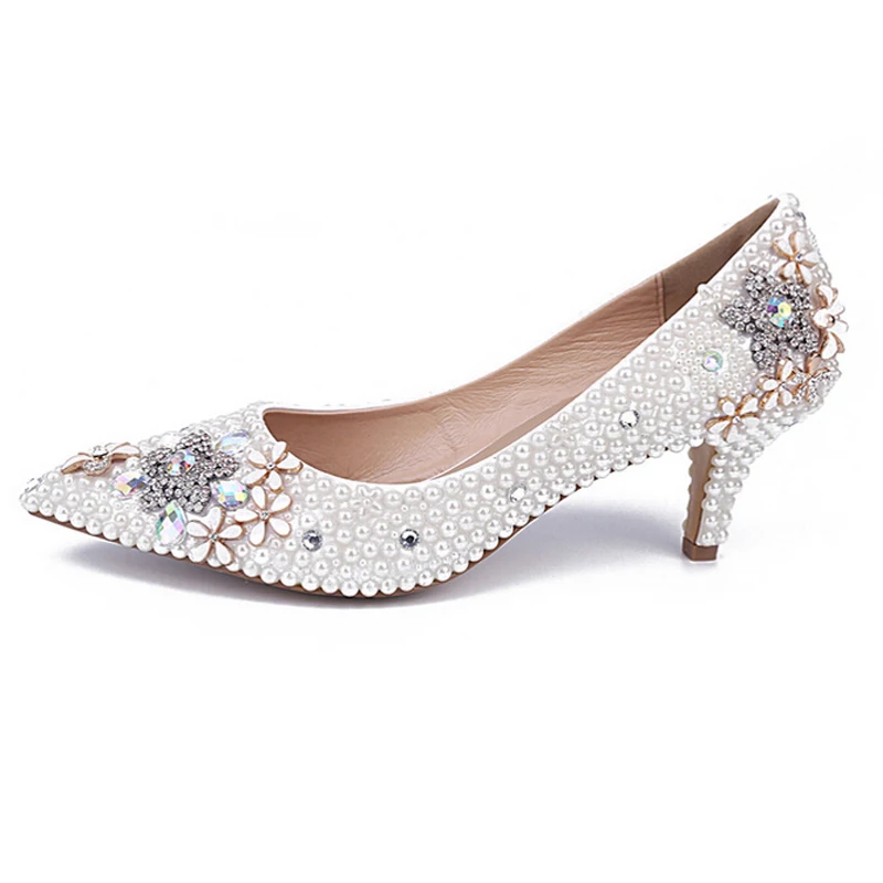 Женские туфли на среднем каблуке с острым носком|bridesmaid shoes|prom shoesshoes pointed |