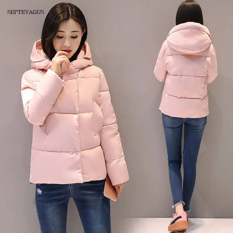 2019 модная Женская осенне зимняя плотная теплая парка короткая приталенная