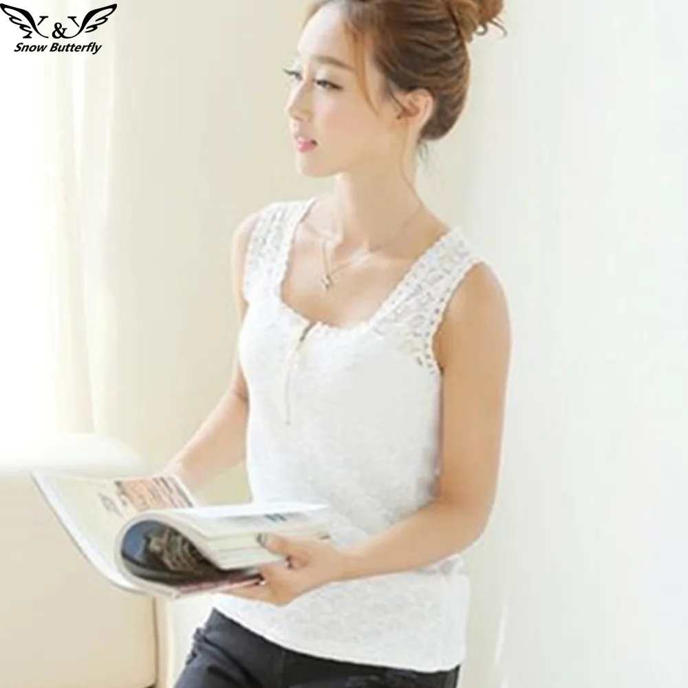 2019 высокое качество летняя хлопковая блузка рубашка для женщин топ без рукавов