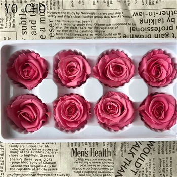 sweet pink 4-5 см консервированные Цветы Роза подарок на день матери вечная жизнь цветок материал Рождество День святого Валентина Подарочная коробка бессмертный цветок розы - Цвет: sweet pink