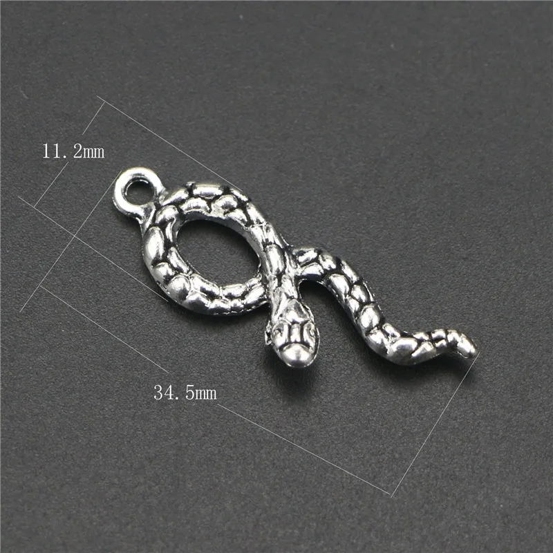 

Лидер продаж, 8 шт./Лот, 11 мм * 34 мм, античное посеребренное искусственное покрытие для изготовления ювелирных изделий ручной работы «сделай с...