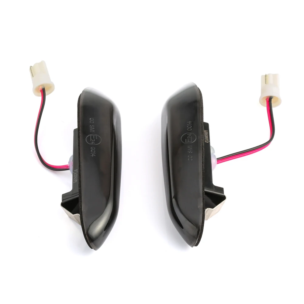 2PCS 16 LED Dynamic Flowing Light For BMW E90 E91 E92 E60 E87 E82 E46 Smoked Side Marker Turn Signal Indicator Car Lights 2021 | Автомобили