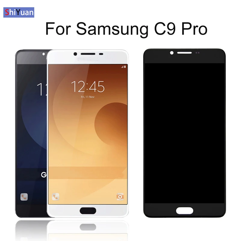 6," ЖК-дисплей для SAMSUNG Galaxy C9 Pro lcd C9000 C9 lcd сенсорный экран дигитайзер Запасные части регулировка яркости