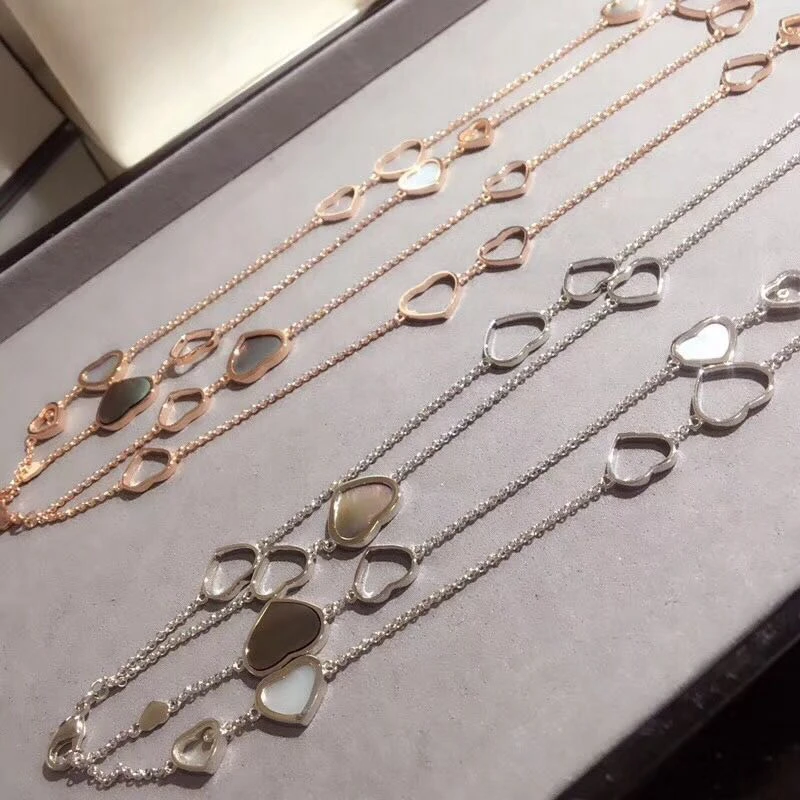 XF любовь сердце серый корпус длинное ожерелье псевдо Золото новый материал