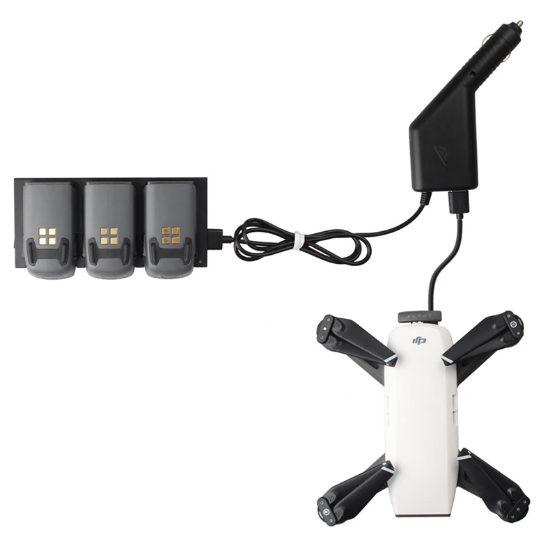 Для DJI Spark Drone автомобильное зарядное устройство с usb портом для зарядки