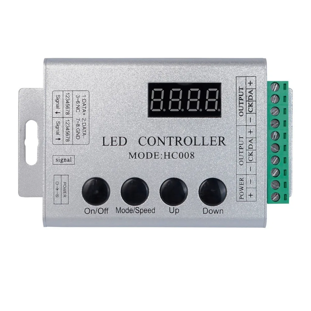 DC5 24V HC008 Волшебная Мечта Цвет RF LED контроллер для WS2811 WS2812B Светодиодные полосы