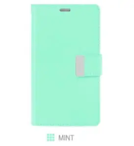 Mint Mercury GOOSPERY богатый Дневник кошелек чехол три раза для samsung Galaxy Note 8 9 10 S5 S6 S7 Edge 5 8 S8 S9 S10 Plus - Цвет: Mint