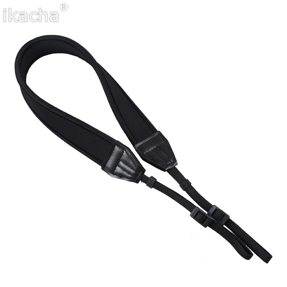 Black Anti-Slip Neoprene Camera shoulder Neck Strap for Canon Universal Camcorder Belt DSLR Nikon | Электроника