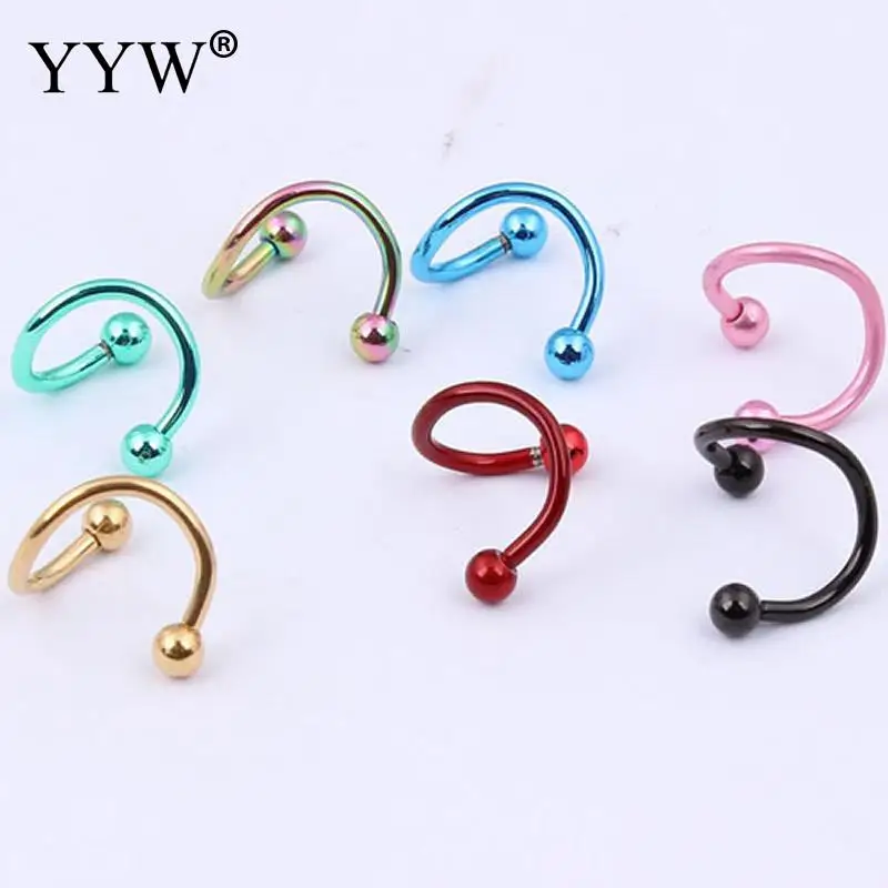 3 мм нержавеющая сталь пирсинг носа ювелирные изделия хирургические стальные