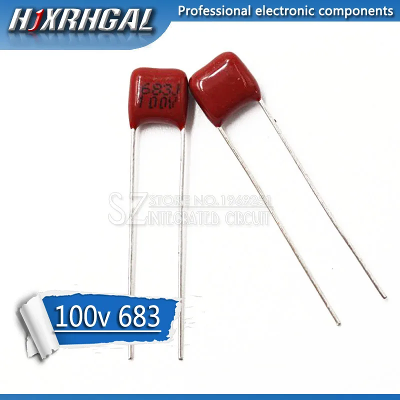 20 шт. 100V683J 68NF 0 068 мкФ шаг 5 мм 100В 683 CBB полипропиленовый пленочный конденсатор hjxrhgal |