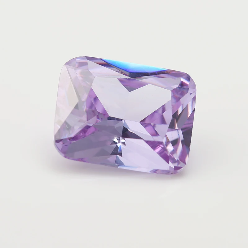 

50PCS 3x5~13x18mm Octangle Princess Cut AAAAA Lavender Color Loose Cubic Zirconia Gems CZ Stone For Jewelry Diy Stone