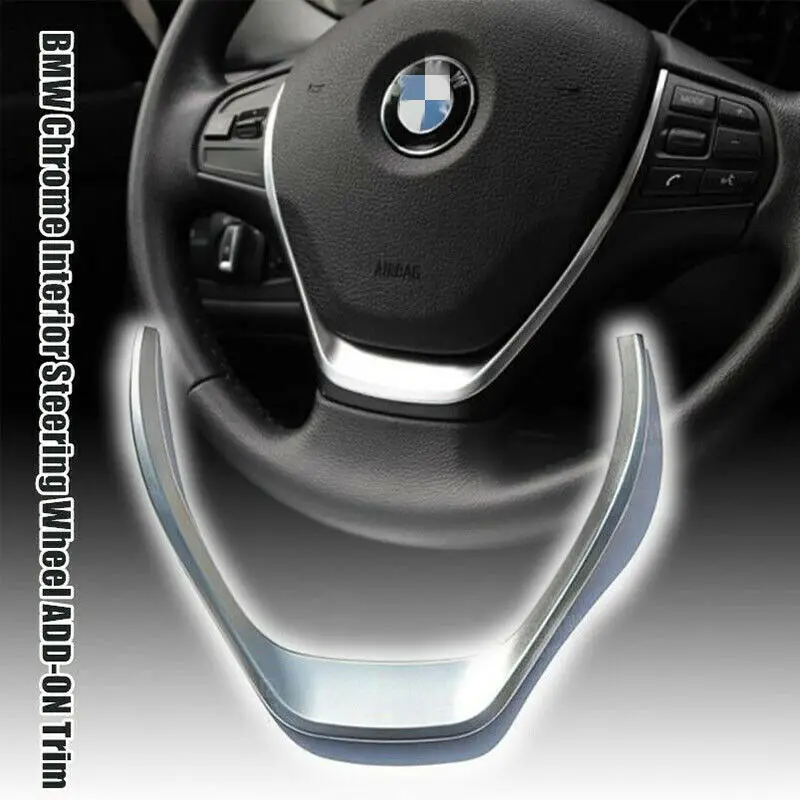 Установите ABS хромированный Автомобильный руль надстройку Накладка для BMW 3 серии