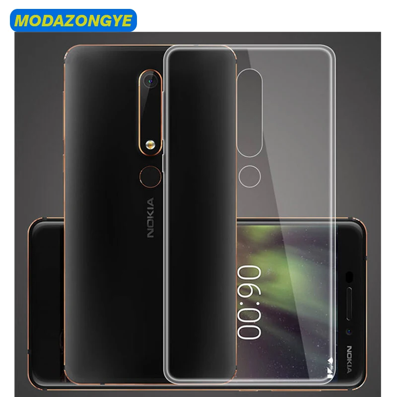 Чехол для Nokia 6 1 чехол 2018 прозрачный силиконовый телефона TA 1068 1050 1043 1016 1045|Бамперы|