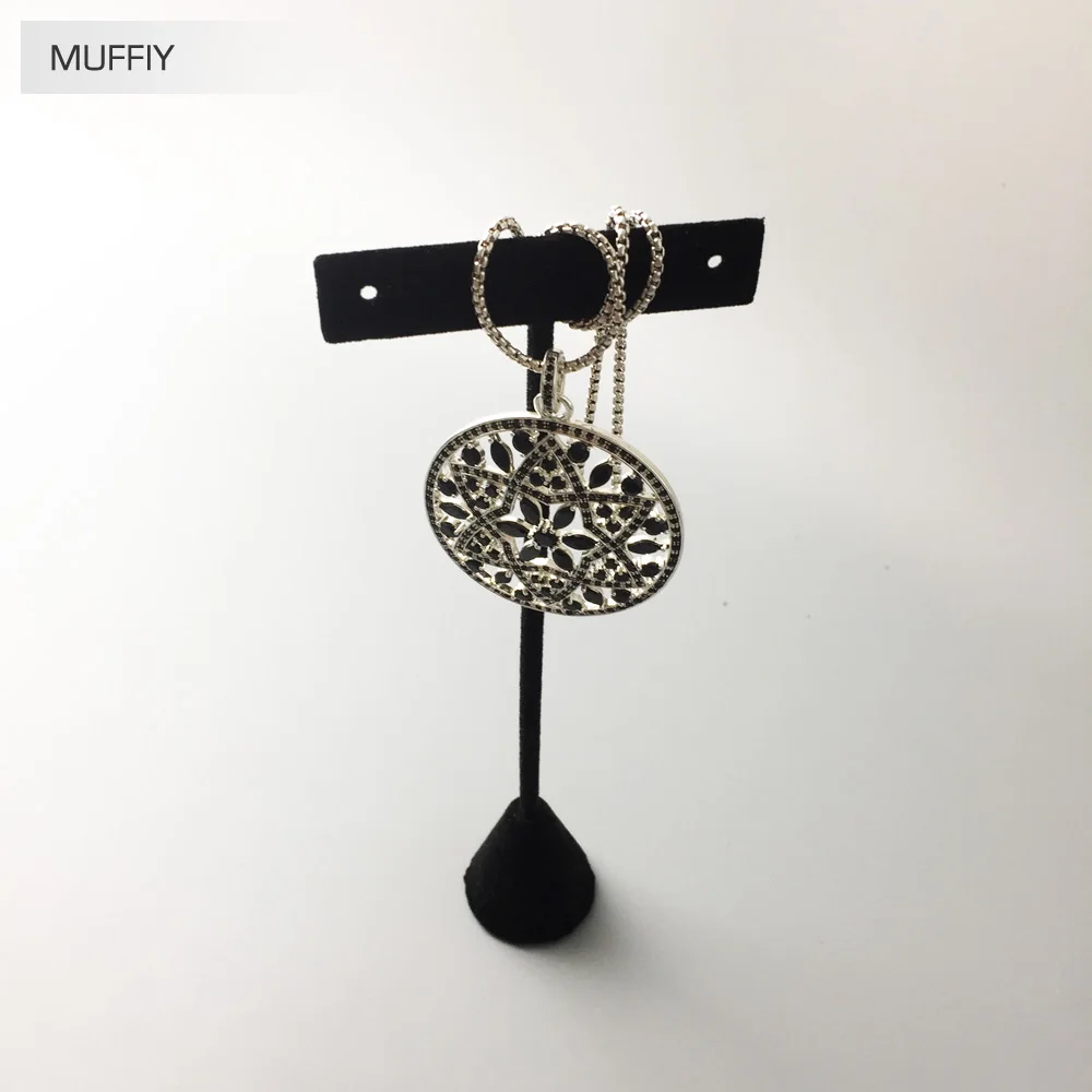 Подвеска с черным орнаментом модные хорошие ювелирные украшения для женщин в