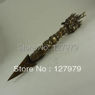 В продаже! 37 см Чистая медь тибетский буддийский Тантрический аддер Ваджра