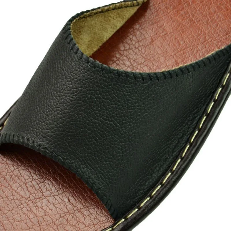 Новое поступление Летние мужские тапочки из овечьей кожи Австралийские меховые