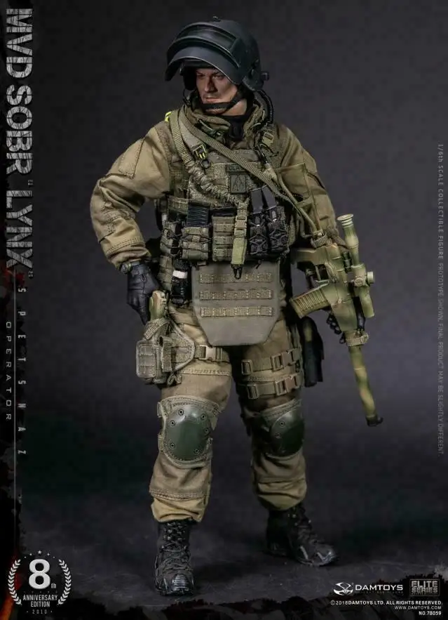 Коллекционный 78059 1/6 полный набор русский спецназ MVD SOBR LYNX 8th anniversary Edition модель для поклонников коллекционные подарки