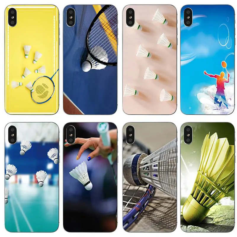 Спортивные ракетки для бадминтона Волан телефонные чехлы iPhone 4 4S 5 5S SE 6 6S 7 8 X XR XS Max