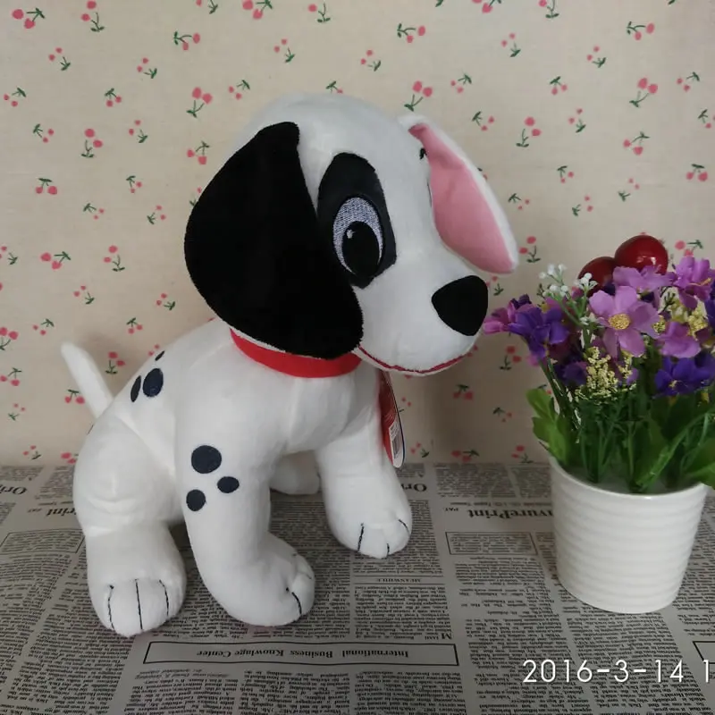 

sitting 28cm=11inch Original Cartoon 101 Dalmatians Dog Stuffed Animal Plush Soft toy for kids gift,Free shipping