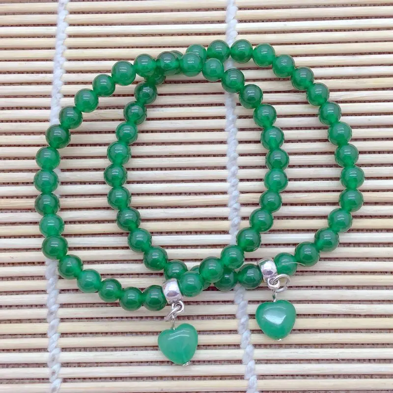 Браслет из натурального камня с бусинами широкий браслет 6 мм бусины подходящим