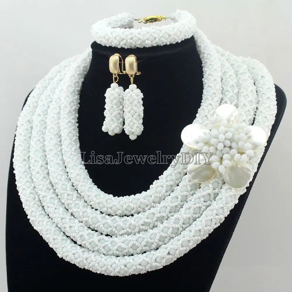 Новое поступление массивное ожерелье нигерийский Свадебный комплект