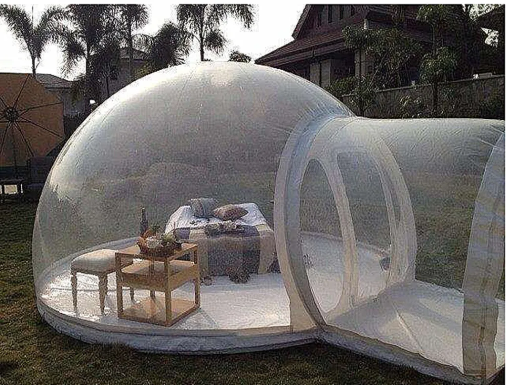 Прозрачный открытый кемпинг ясно, надувные шатер пузыря inflatable bubble tentinflatable tents sale